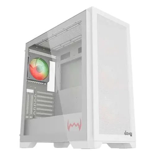 Dawg Y 720 White ARGB ATX Mid Tower Cabi...
