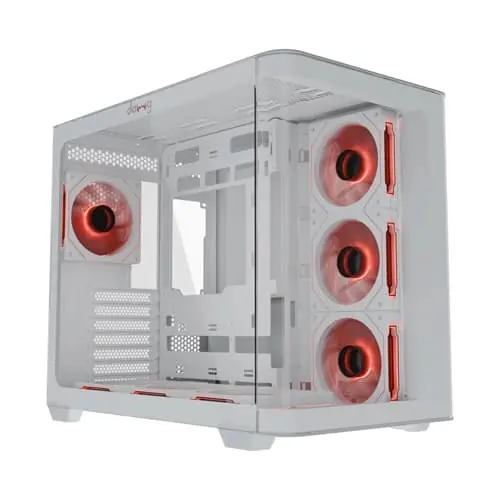 Dawg Y 820 ARGB ATX Mid Tower White Cabi...
