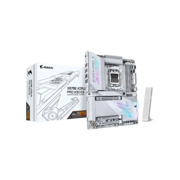 Gigabyte X870E Aorus Pro X3D Ice Motherb...