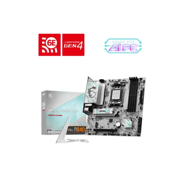 MSI B840M Gaming Plus WiFi6E AM5 Micro A...