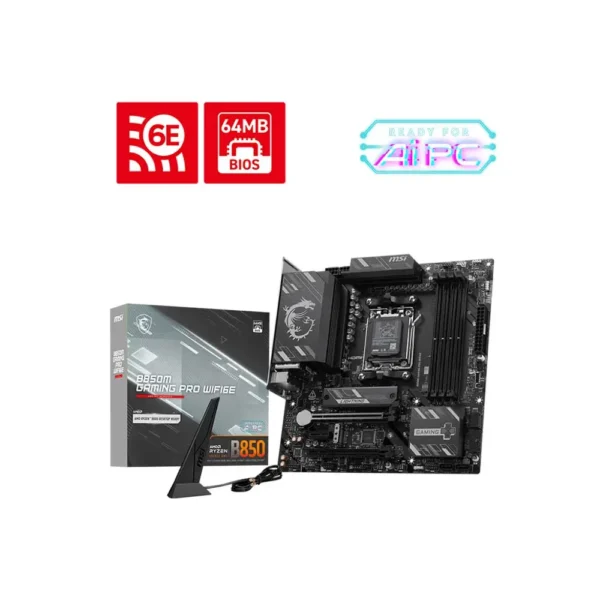 MSI B850M Gaming Pro WiFi6E AM5 Micro AT...