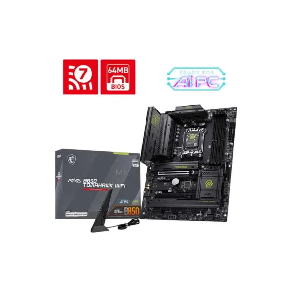 MSI MAG B850 Tomahawk WiFi AM5 ATX Mothe...