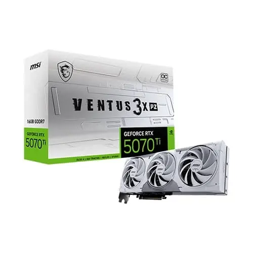 MSI RTX 5070 Ti Ventus 3X PZ OC White 16...
