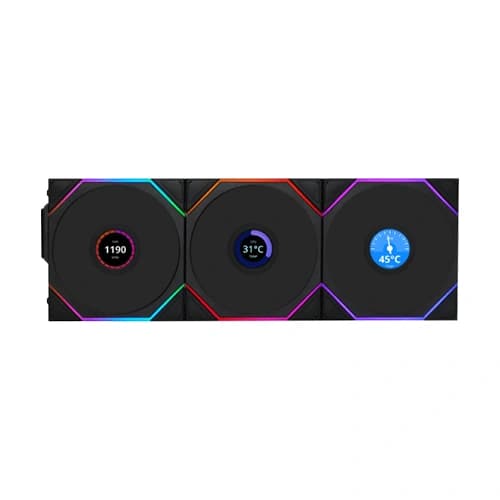 Lian Li Uni Fan TL120 LCD Wireless Cabin...